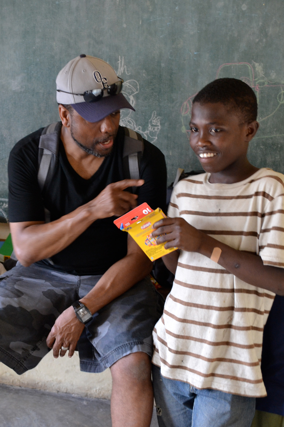 Serving a child on the mission field